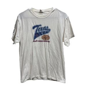 Jerzees Men Texas T-Shirt M Don’t Mess With It Cracking Graphic Cotton White